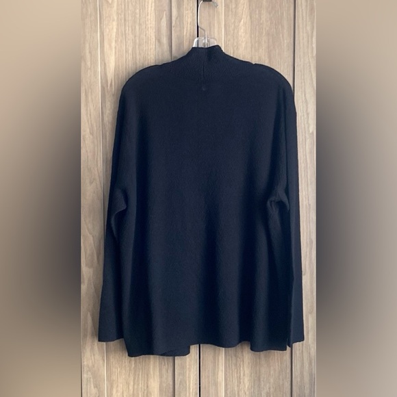 Eileen Fisher Black Kimono Style Cardigan | 2X - Picture 4 of 9